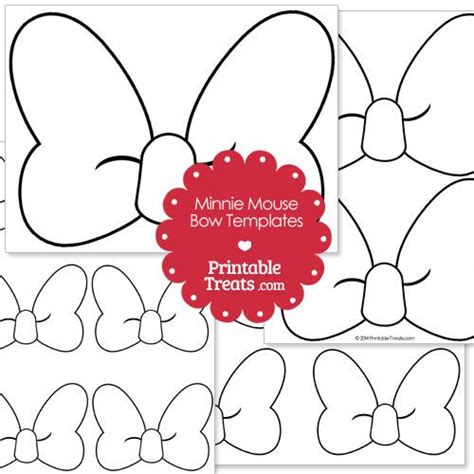 Minnie Mouse Printable Bow Template