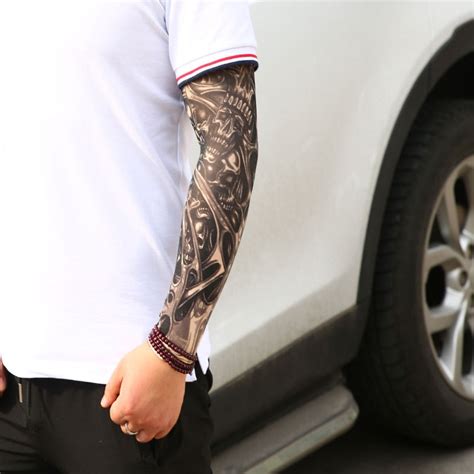 Fake Temporary Tattoo Sleeves Tattoos Full Long Slip On Arm Tattoo