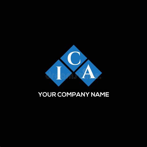 Ica Letter Logo Design On Black Background Ica Creative Initials