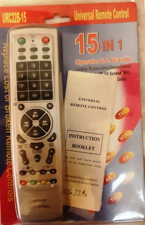 Remote Controls Universal Remote ~ Urc22b 15 Was Listed For R9900 On