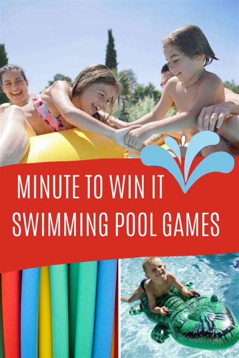 11 Splashing Minute To Win It Swimming Pool Games Fun Party Pop