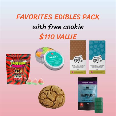 Favourites Edible Pack Get A Free Edible Cookie Only At Budlyft