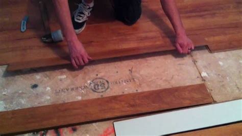 How To Install Laminate Flooring On Plywood Subfloor Youtube