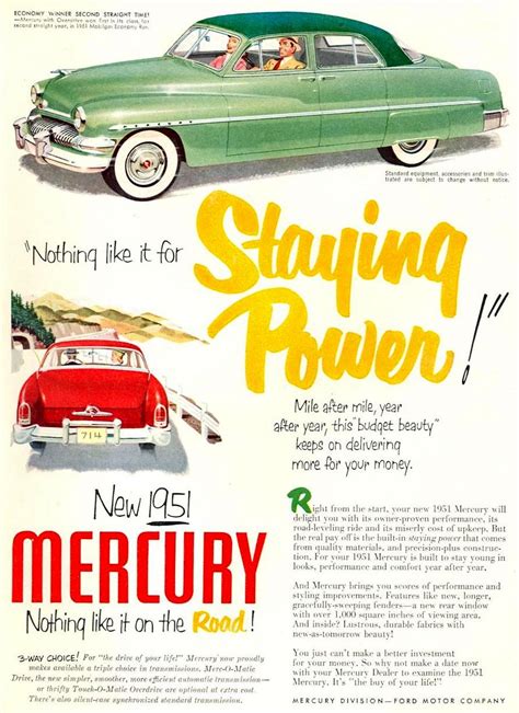 Transpress Nz 1951 Mercury Advert