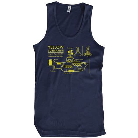 Yellow Submarine T Shirt Blueprint Textual Tees