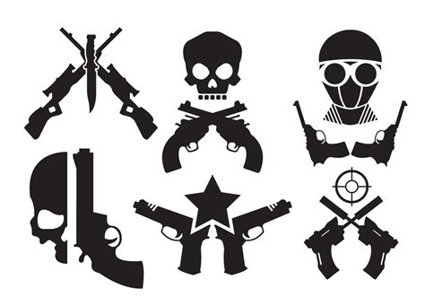 Choose from 10+ gun fire graphic resources and download in the form of png, eps, ai or psd. Crossed Gun Vectors - Download Free Vector Art, Stock ...
