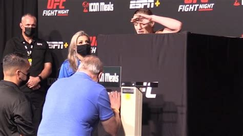 Aspen Ladds Terrifying Weigh In As She Misses Weight Ufc Vegas 38 Youtube