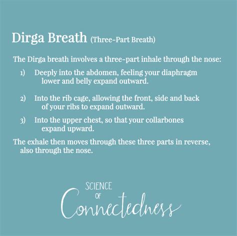 Dirga Breath: Three-Part Yogic Breathing Technique | Yoga quotes
