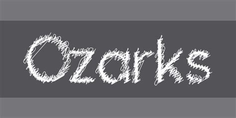 Ozarks Font Zillion