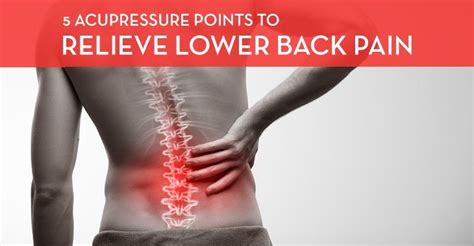 Acupressure Points To Relieve Lower Back Pain Massage Gear Guru