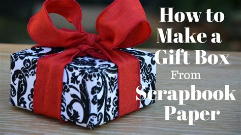 Easy peasy printable gift boxes How To Make a Gift Box From Scrapbook Paper: DIY Crafts ...