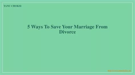 ppt 5 ways to save your marriage from divorce powerpoint presentation id 9996400