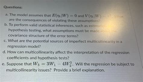 Solved Consider The Following Multiple Regression Model Chegg Com