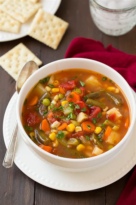 Thick soups include purees, velouté, creametc. types of veg soups