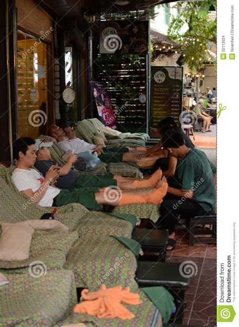 thai massage in thailand editorial stock image image of streets 52113024