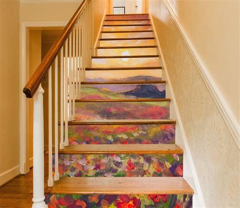 3D Flowers 964 Stair Risers | AJ Wallpaper | Stair risers ...
