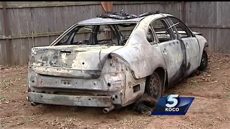 Mcclain County Deputys Vehicle Bursts Into Flames After Pursuit
