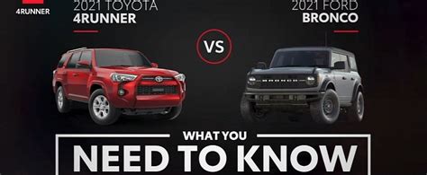 Toyota Fails To Throw Shade At Ford In 4runner Vs Bronco Comparison