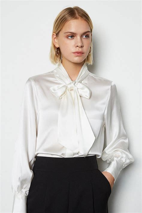 bow silk blouse karen millen satin blouse outfit satin bow blouse silk blouse