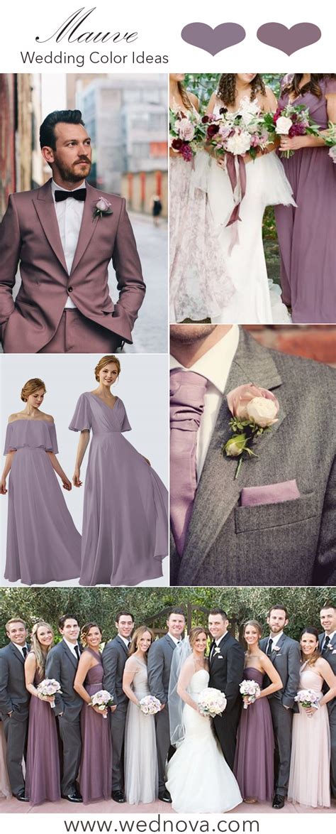 The Hottest 10 Mauve Wedding Color Palettes For All Brides