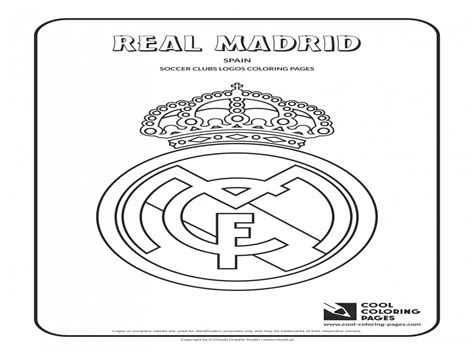 Real madrid club de futbol, commonly known as real madrid, is a professional football club based in madrid, spain. Real Madrid Logo Coloring Pages at GetColorings.com | Free ...