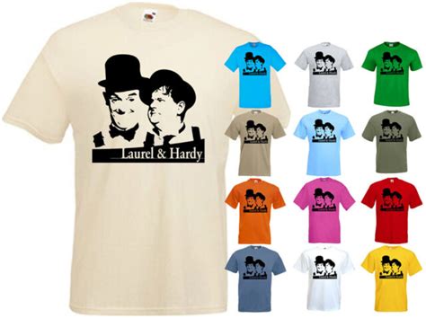 Stan Laurel And Oliver Hardy V16 T Shirt Comedy Duo All Sizes S5xl Ebay