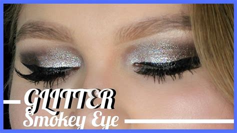 Glitter Smokey Eye Makeup Tutorial Silver Tabmua Youtube
