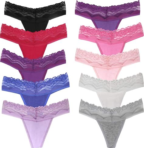 Thongs For Women Sexy Cotton Thong Underwear For Women T Back Lace