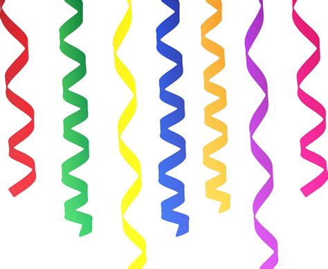Birthday Party Decoration Vector Png Image Streamers Ribbons Png