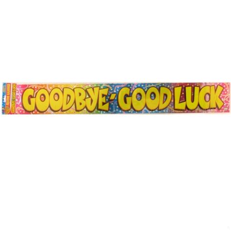 Banner Goodbye Good Luck 365x12cm Pk1 Ebay