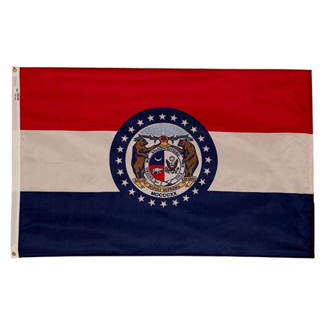 Valley Forge Flag 3 Ft X 5 Ft Nylon Missouri State Flag Mo3 The