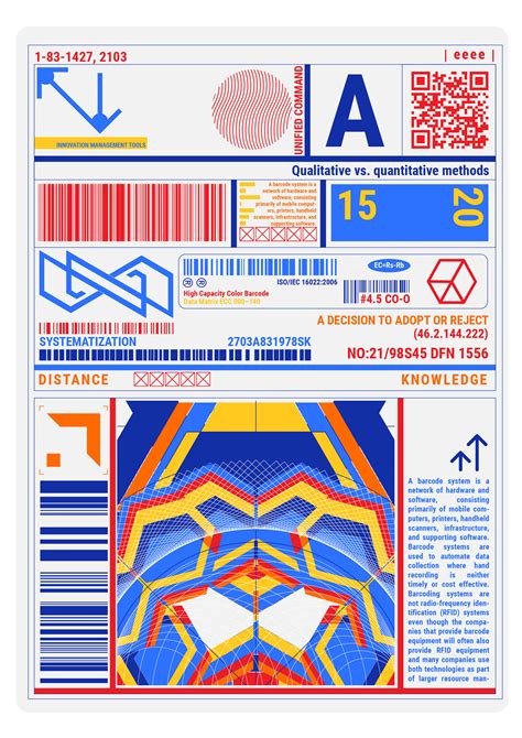 Colored Barcode Label Set On Behance