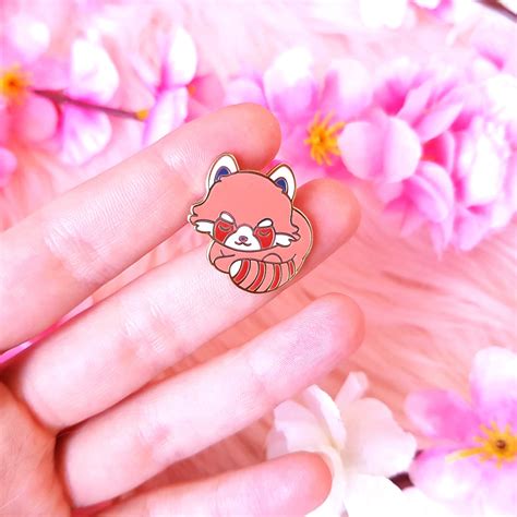 Red Panda Pin For Jackets And More Animal Enamel Pin Cute Etsy