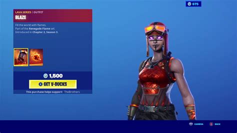 Renegade Flame Set Day 2 Blaze Skin Set Molten Renegade Raider