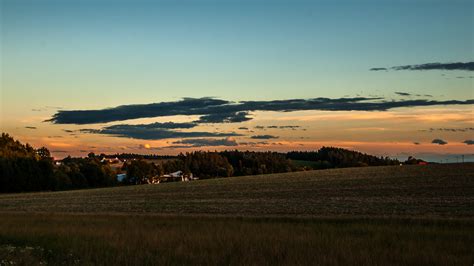 Abendstimmung Auf Dem Land Wgm Picture