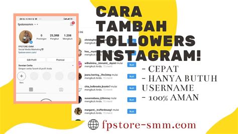 Selain cara membuat akun instagram tidak sulit, cara menggunakan aplikasi ini pun mudah. CARA TAMBAH FOLLOWERS INSTAGRAM SECARA CEPAT & AMAN! - YouTube