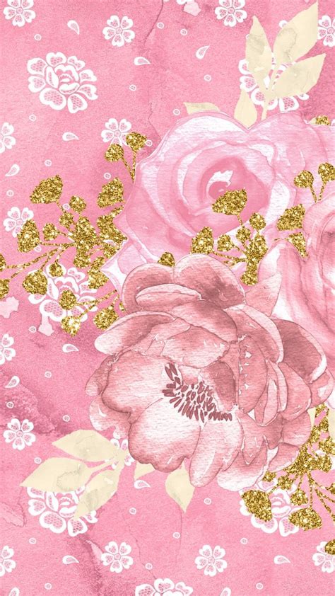 Pin By Siriporn U Dompraserkit On Wallpapers Pink And Gold Wallpaper
