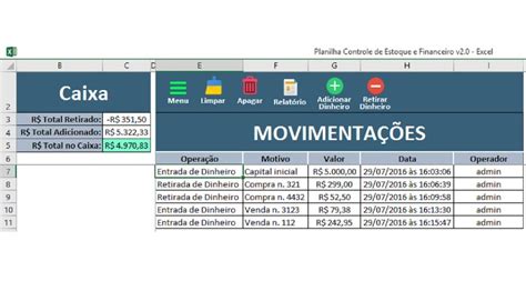 Planilha Controle De Estoque E Financeiro Excel R 4990 Em Mercado Livre