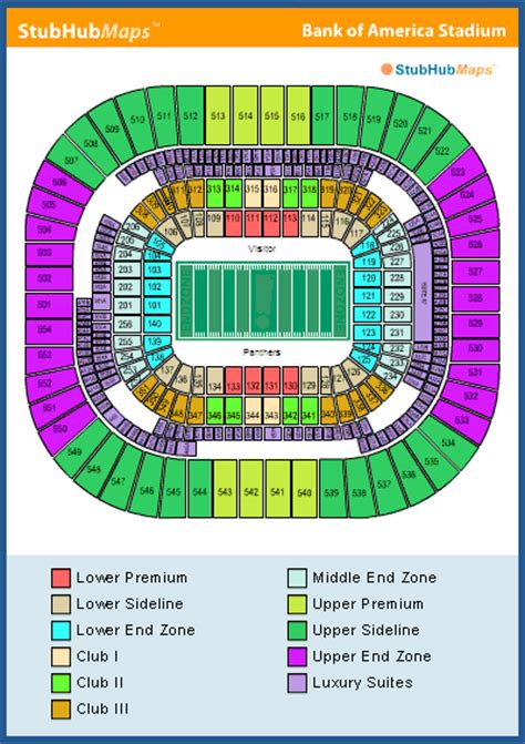 Bank Of America Stadium Seating Chart Pictures Directions And