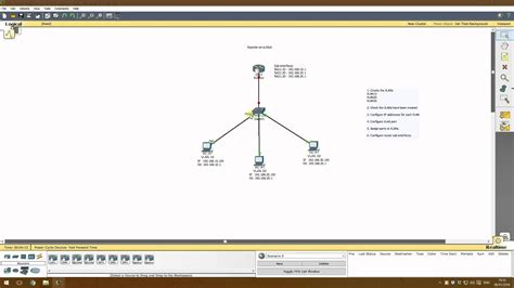 Router On A Stick Basic Tutorial Cisco Packet Tracer Youtube