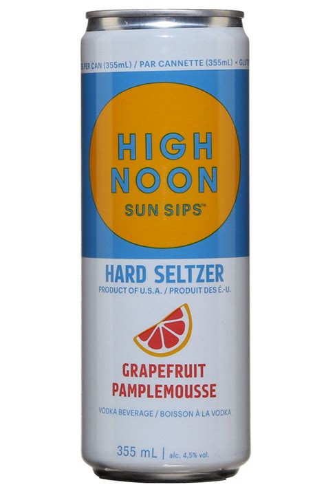 High Noon Hard Seltzer Pamplemousse Fiche Produit Saqcom