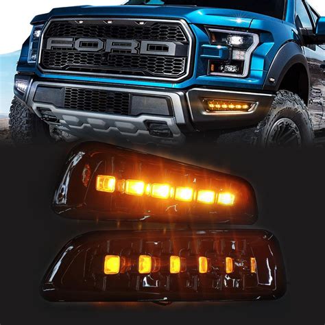 For Ford F150 Raptor 2016 2019 Fog Lights Lamps Assembly Daytime