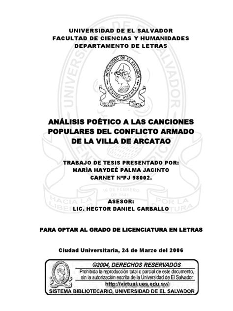 Analisis critico literario del poema la noche. Análisis poético a las canciones populares del conflicto ...