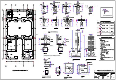 Foundation Plan And Section Center Line Plan Detail Dwg File Cadbull