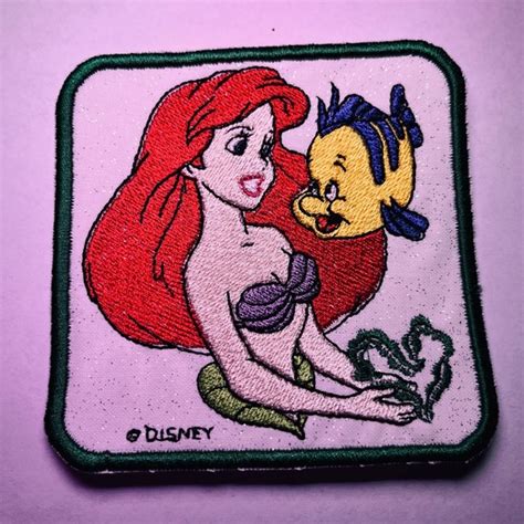 Disney Other Ariel And Flounder The Little Mermaid Disney Iron On