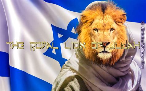 The Lion Of Judah With Graphic Christian Wallpaper Free Lion Of