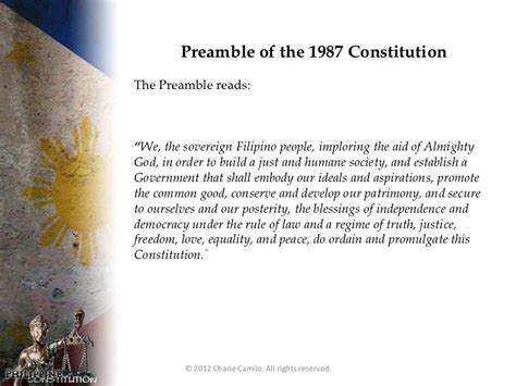 Introduction To Philippine Constitution 1987