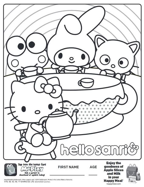 Recognizable by her white fur and pink or red accessories, hello kitty is popular to all ages, whether it's kids or adults! Sanrio Coloring Pages | Coloringnori - Coloring Pages for Kids