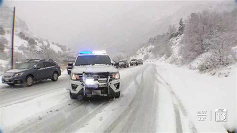 Storm Delivers Tough Road Conditions Significant Snowfall At Utah Resorts