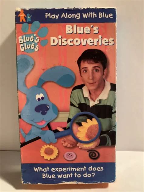 BLUES CLUES Blues Discoveries VHS Nick Jr PBS EDUCATIONAL ORANGE TAPE
